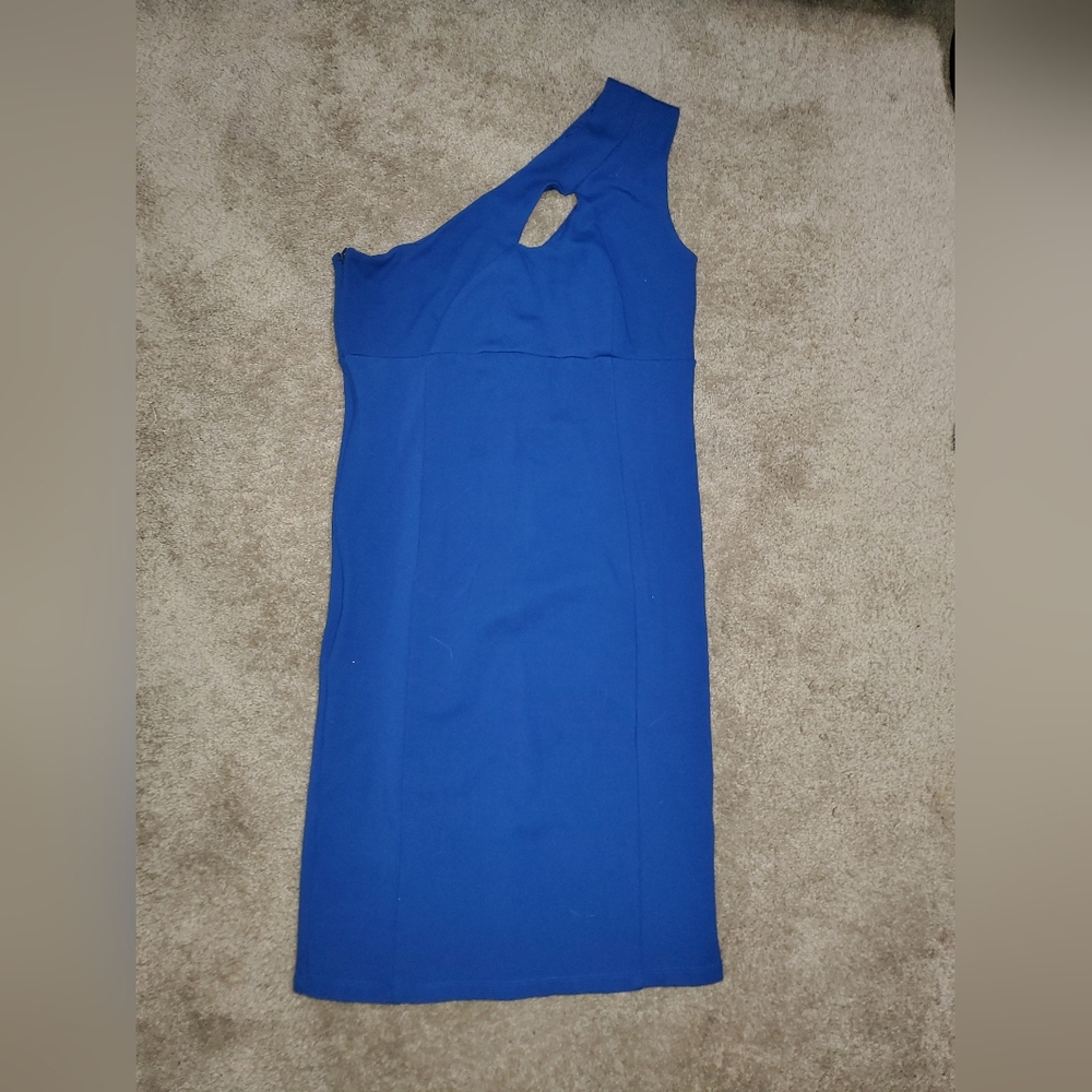 Felicity & Coco Vibrant Blue One-Shoulder Dress LP Bandage